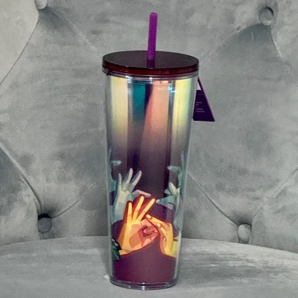 Yiqiao Wang + Starbucks ASL American Sing Language Venti Sized Cold Cup NWT - Picture 2 of 6